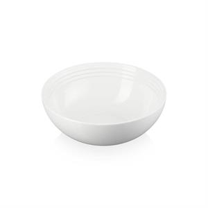 Le Creuset White Stoneware Medium Serving Bowl